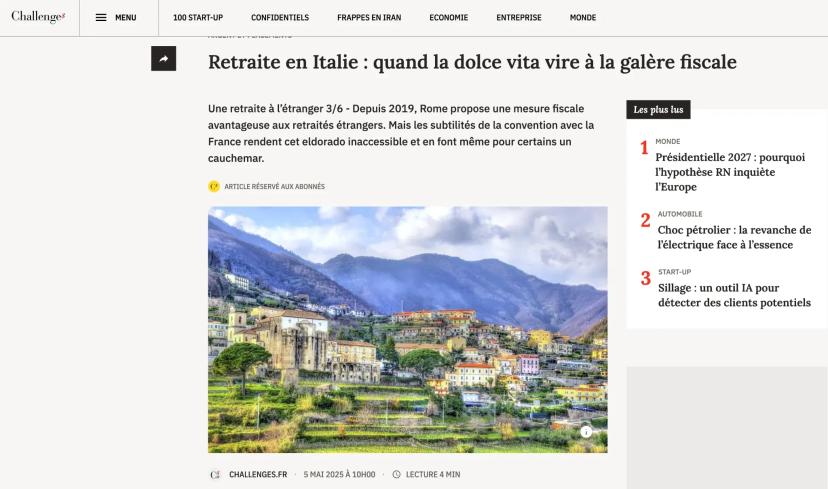 Retirement in Italy: when the dolce vita turns into a tax nightmare