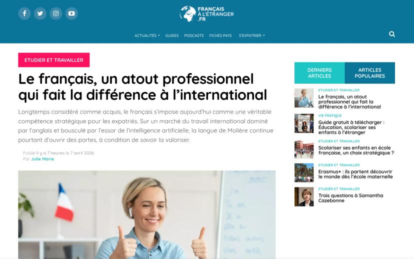 French, a professional asset that makes a difference internationally