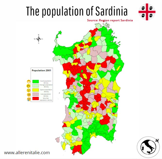 The population of sardinia