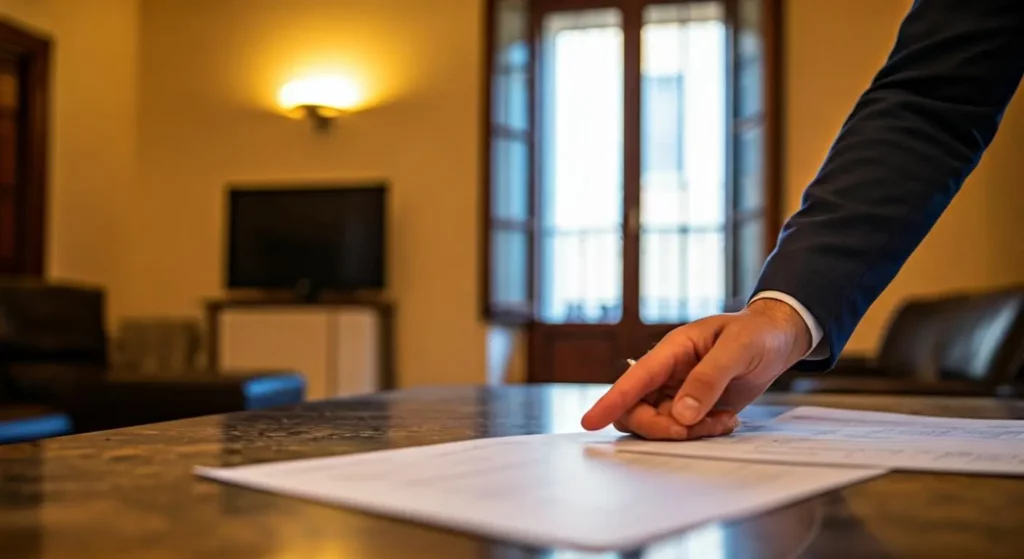 Documents administratifs et plans cadastraux italiens pour l'achat d'un appartement à Catane en Sicile, illustrant les vérifications essentielles lors d'un investissement immobilier sécurisé en Italie