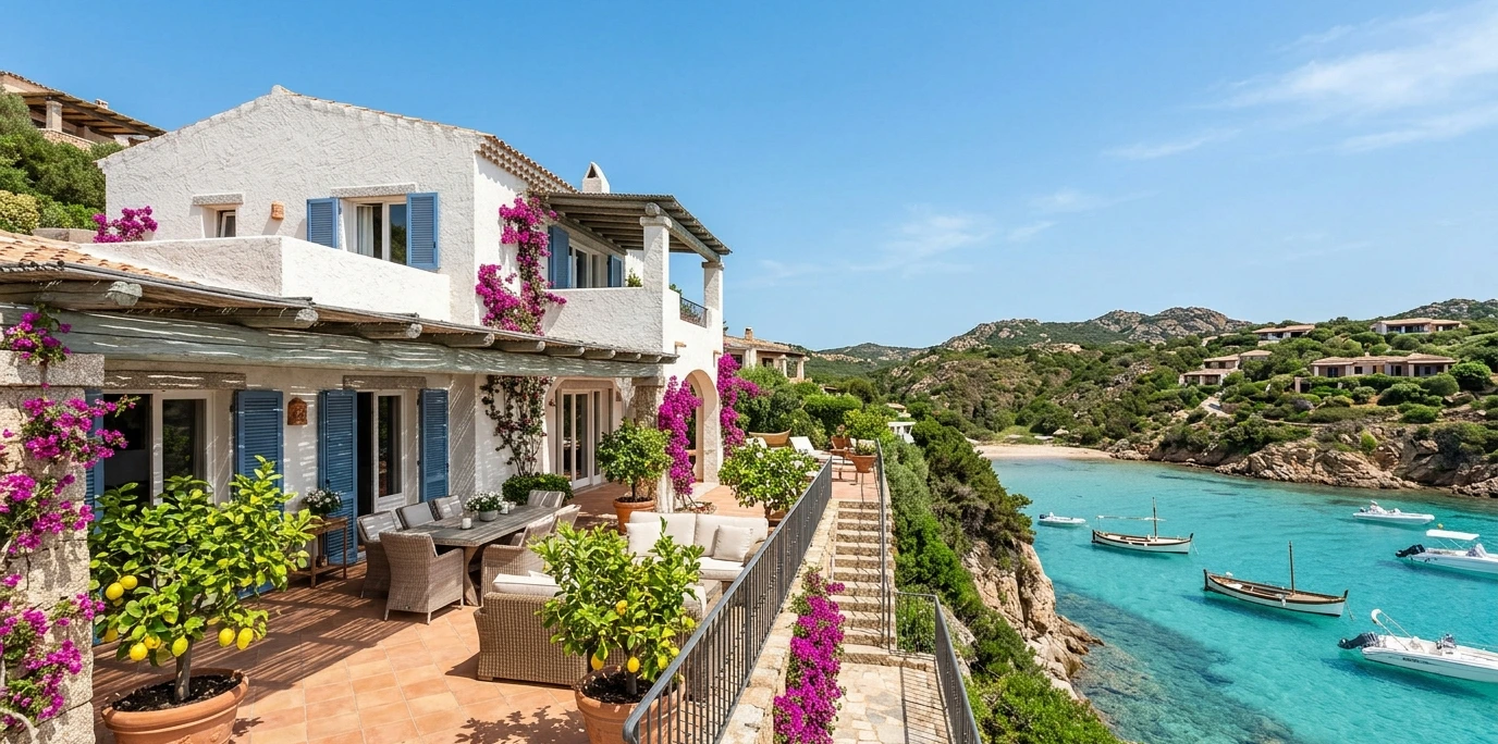 En bord de mer, les prix varient entre 1 200 €/m² sur la côte ouest et plus de 6 500 €/m² sur la Costa Smeralda. La conformité urbanistique du bien est à vérifier impérativement avant tout achat