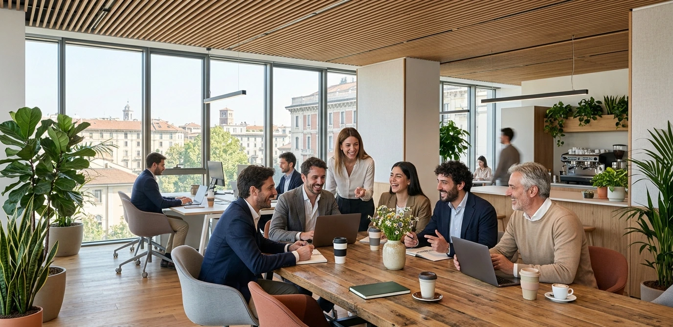 Best Places to Work in Italy — Modern collaborative workspace in Milan